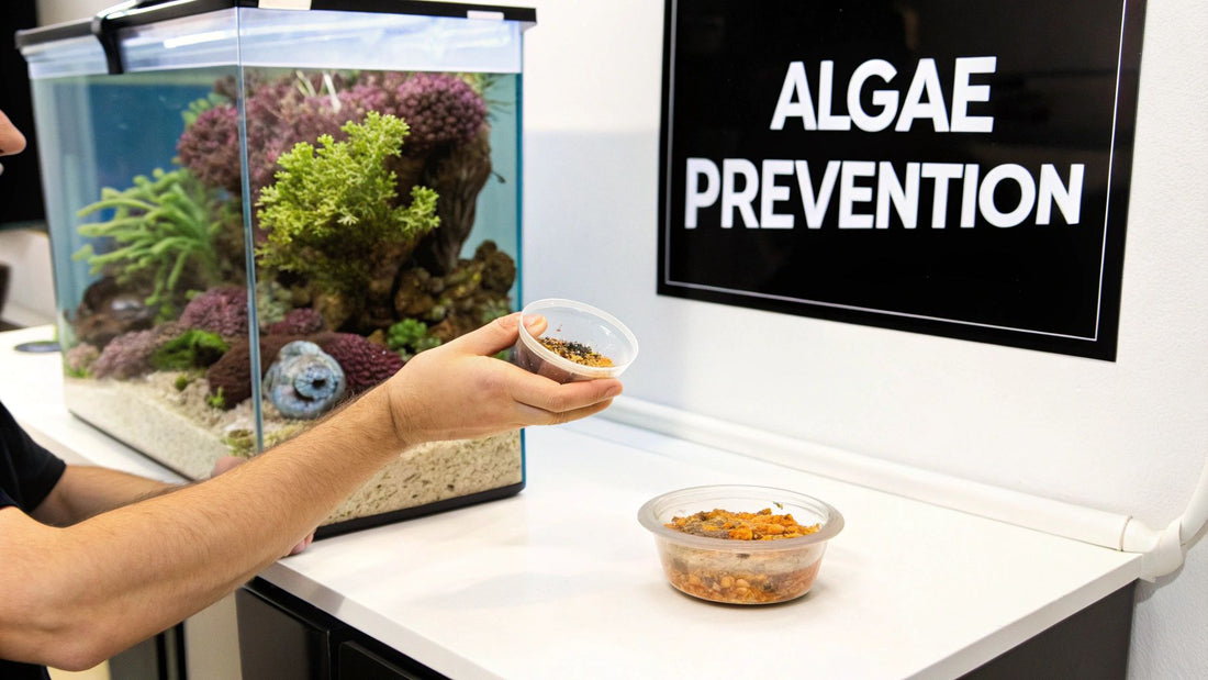 Mastering control algae in saltwater aquarium